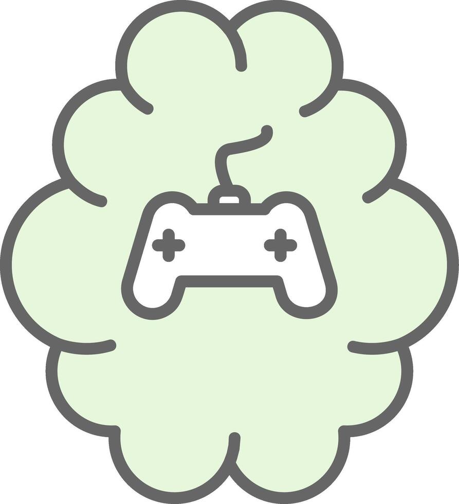 Gaming Fillay Icon Design vector