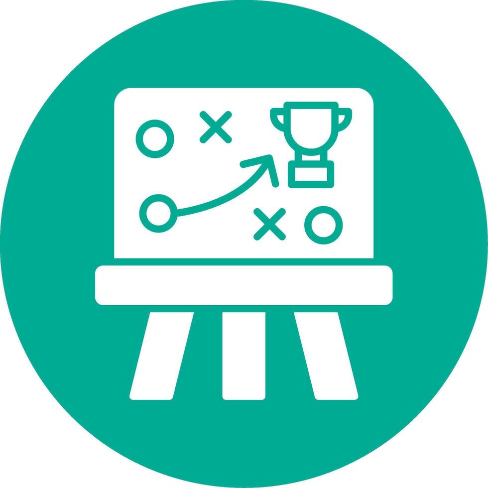 Game Plan Multi Color Circle Icon vector