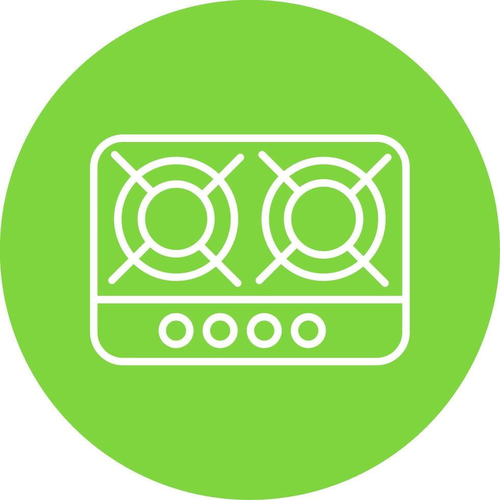 Hob Multi Color Circle Icon vector