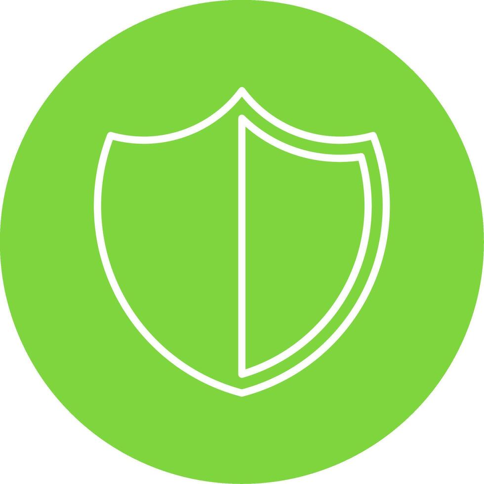 Shield Multi Color Circle Icon vector