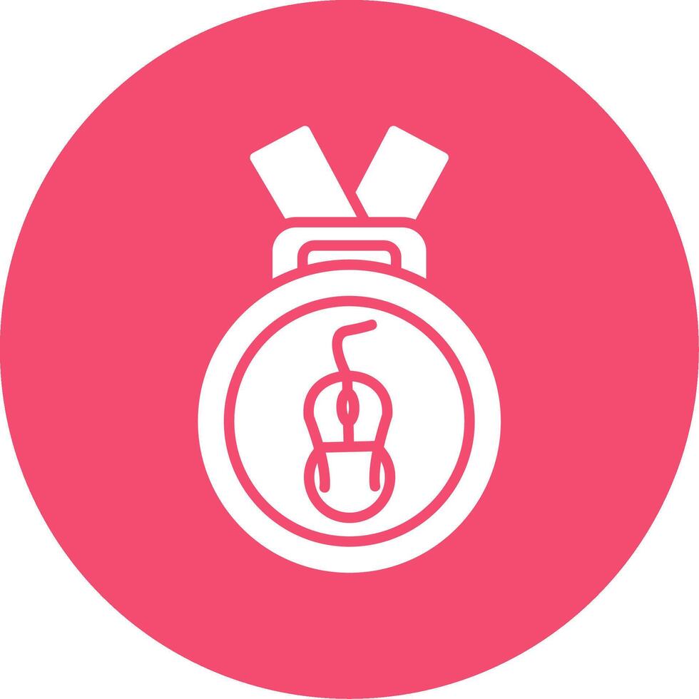 Medal Multi Color Circle Icon vector
