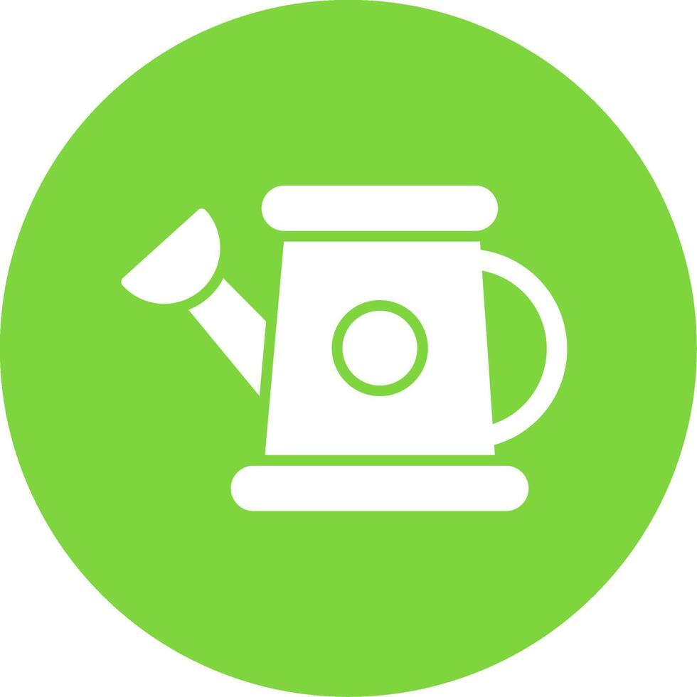 Watering Can Multi Color Circle Icon vector