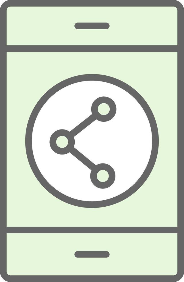 Sharing Fillay Icon Design vector