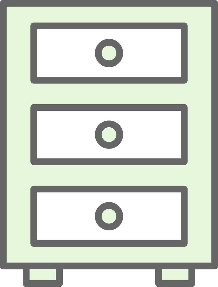 Cabinet Fillay Icon Design vector