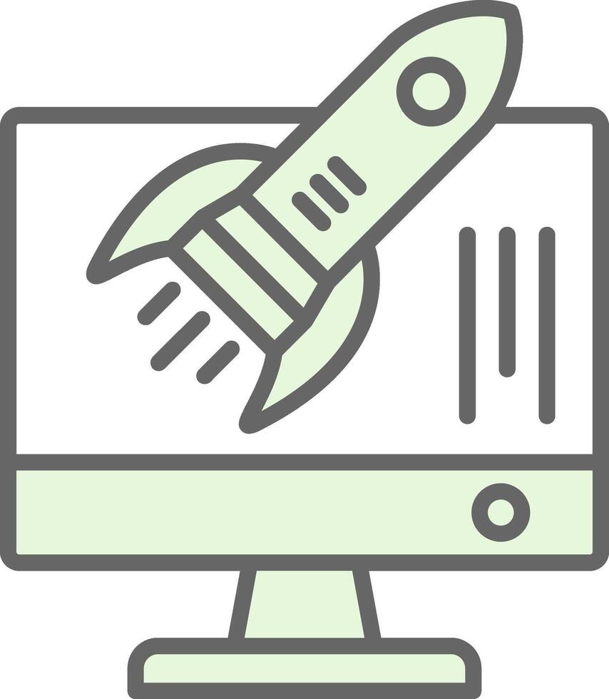 Startup Fillay Icon Design vector