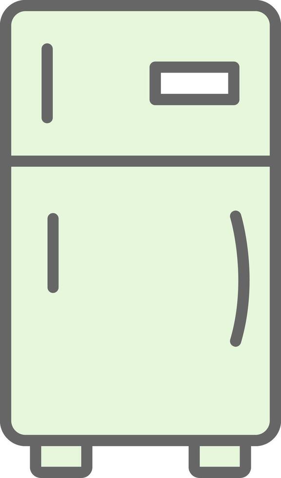 Refrigerator Fillay Icon Design vector