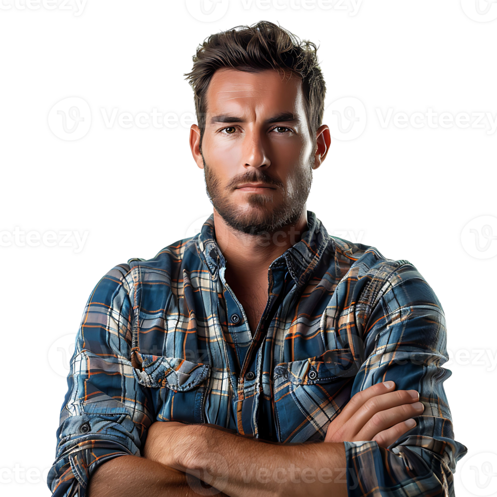 Senior serious man on isolated background png