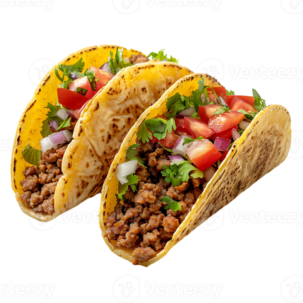 Taco on isolated background png