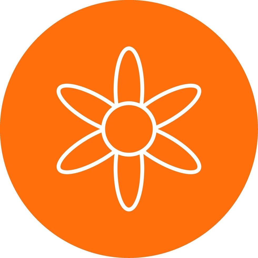 Amaryllis Multi Color Circle Icon vector