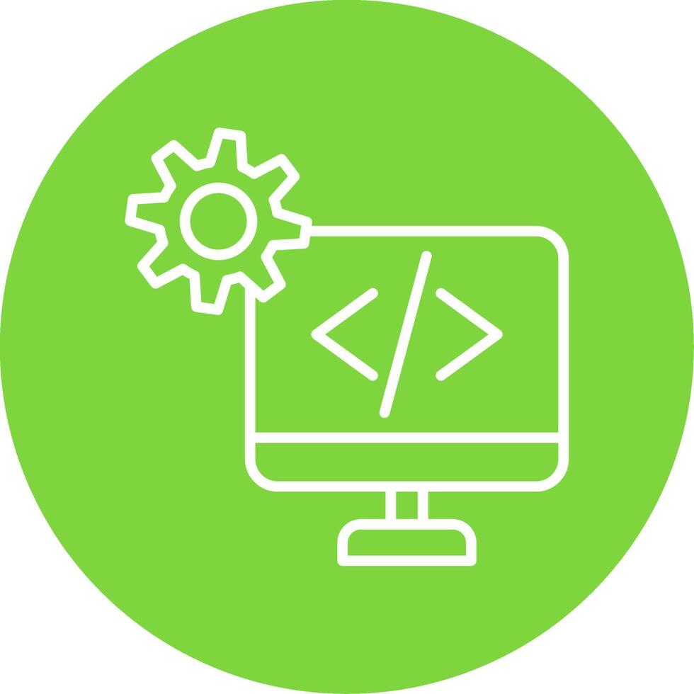 Development Multi Color Circle Icon vector