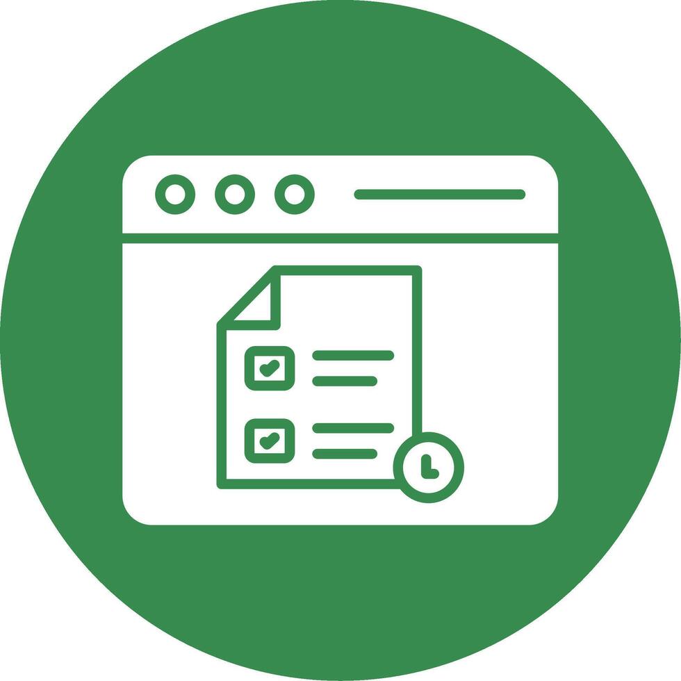 Exam Multi Color Circle Icon vector