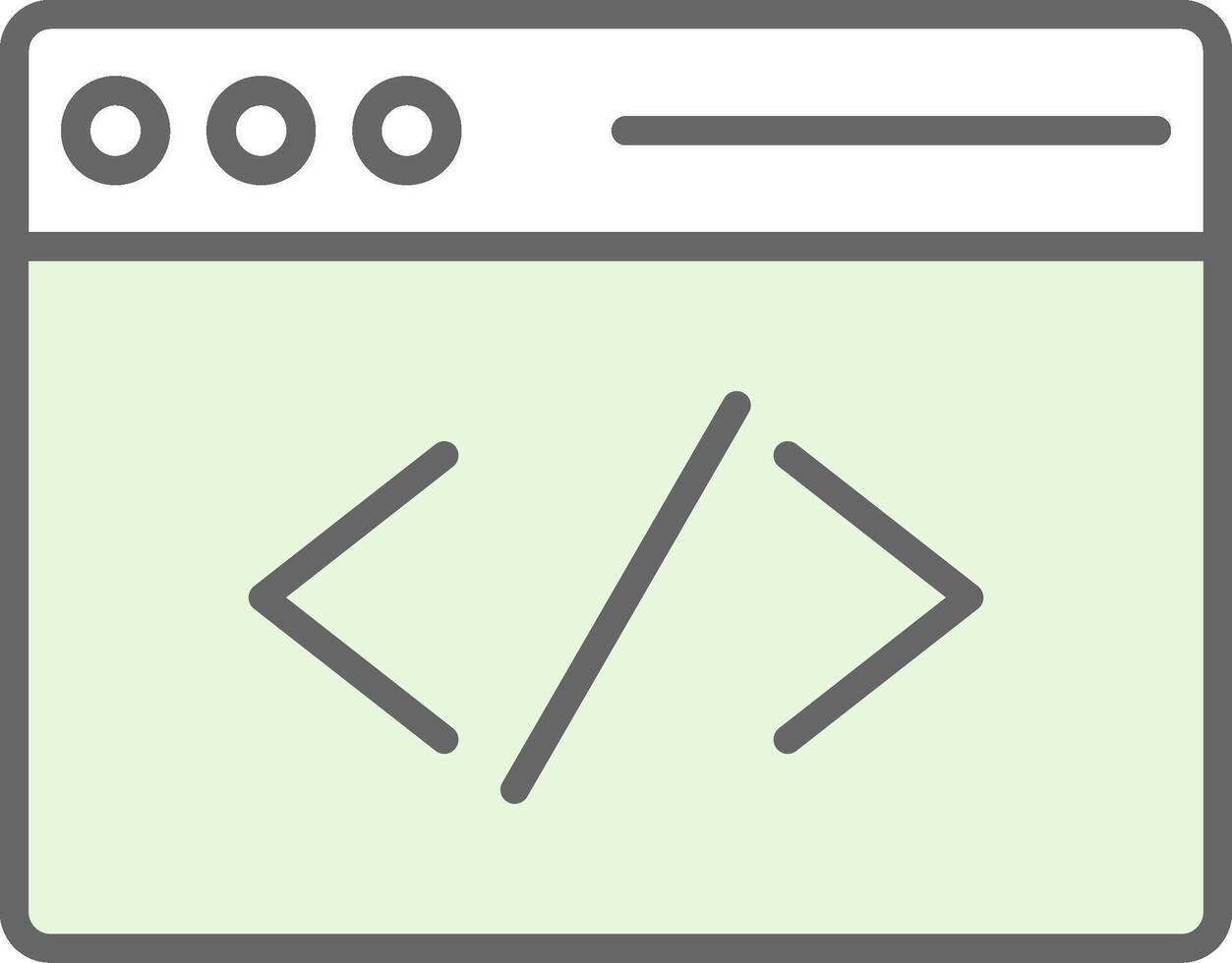 Coding Fillay Icon Design vector
