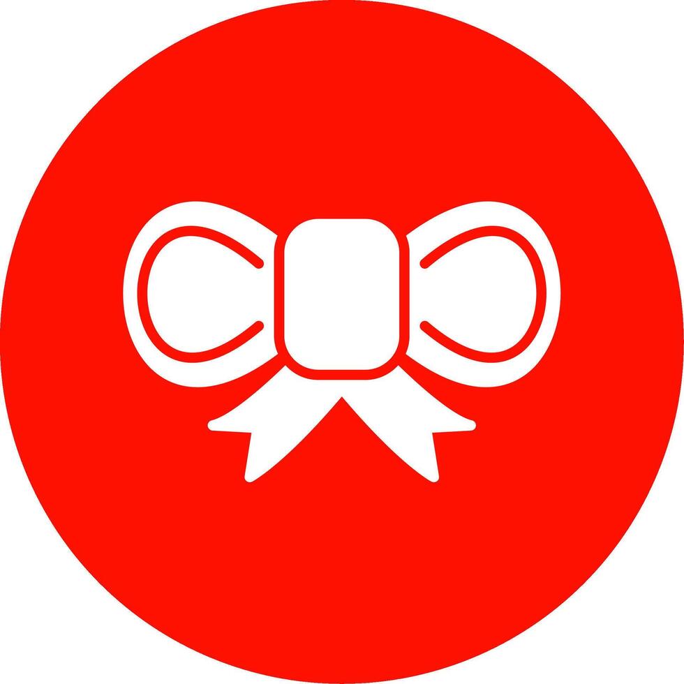 Bow Multi Color Circle Icon vector