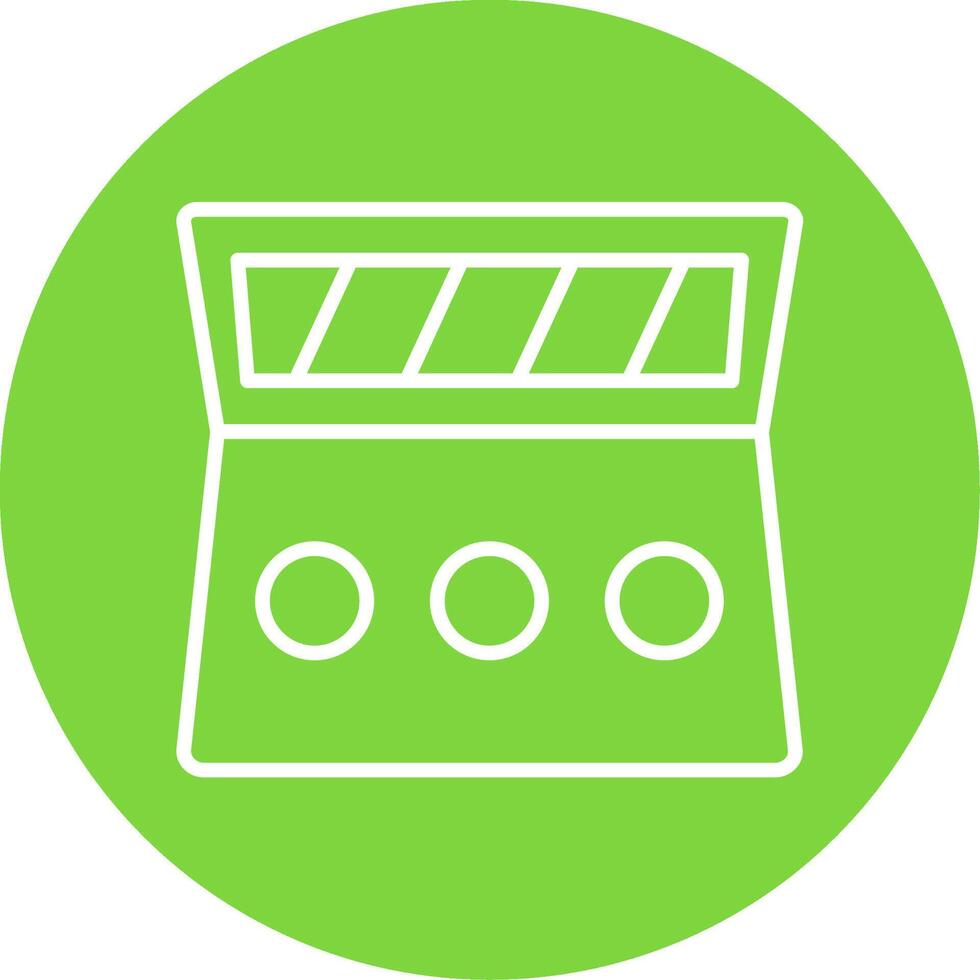 Makeup Kit Multi Color Circle Icon vector