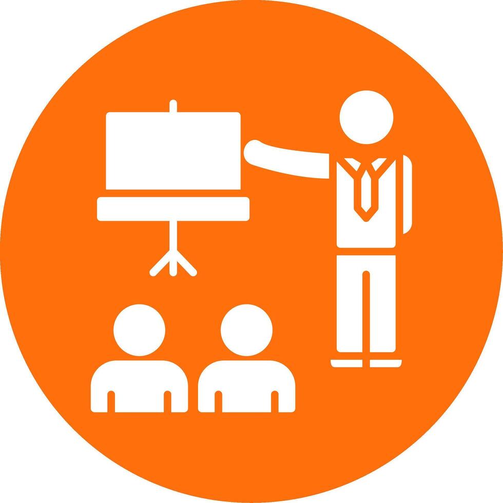 Seminar Multi Color Circle Icon vector