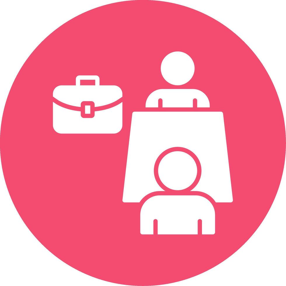 Business Meeting Multi Color Circle Icon vector
