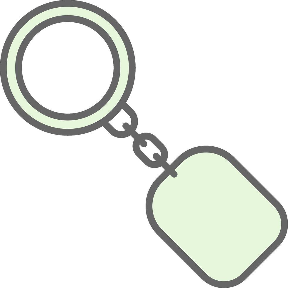 Key Ring Fillay Icon Design vector