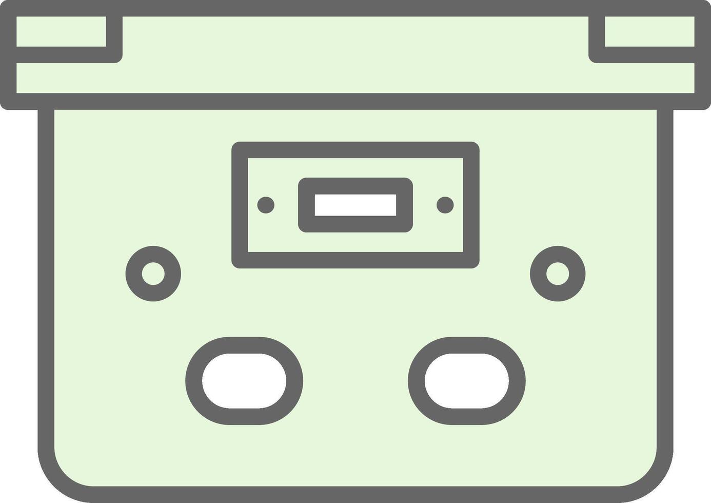Box Fillay Icon Design vector