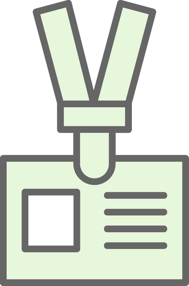 Lanyard Fillay Icon Design vector