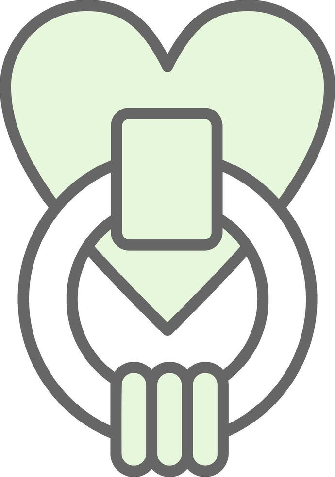 Door Knocker Fillay Icon Design vector