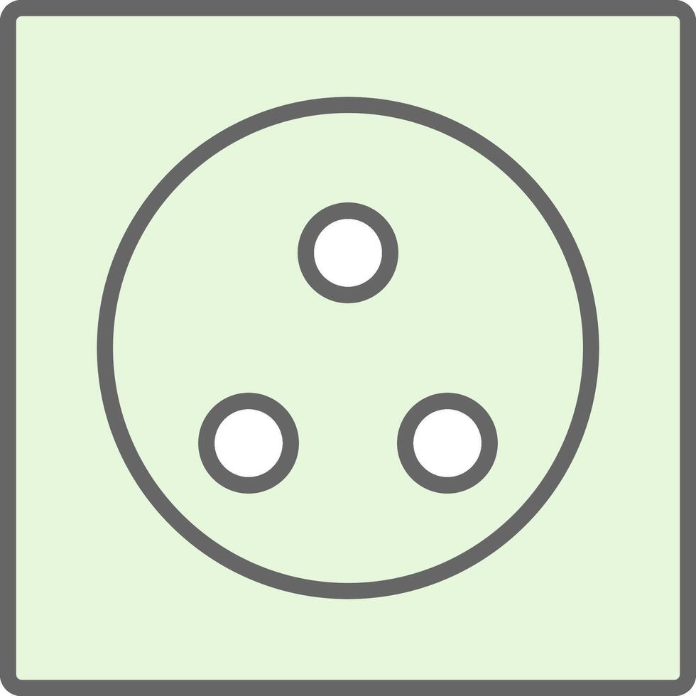 Wall Plug Fillay Icon Design vector