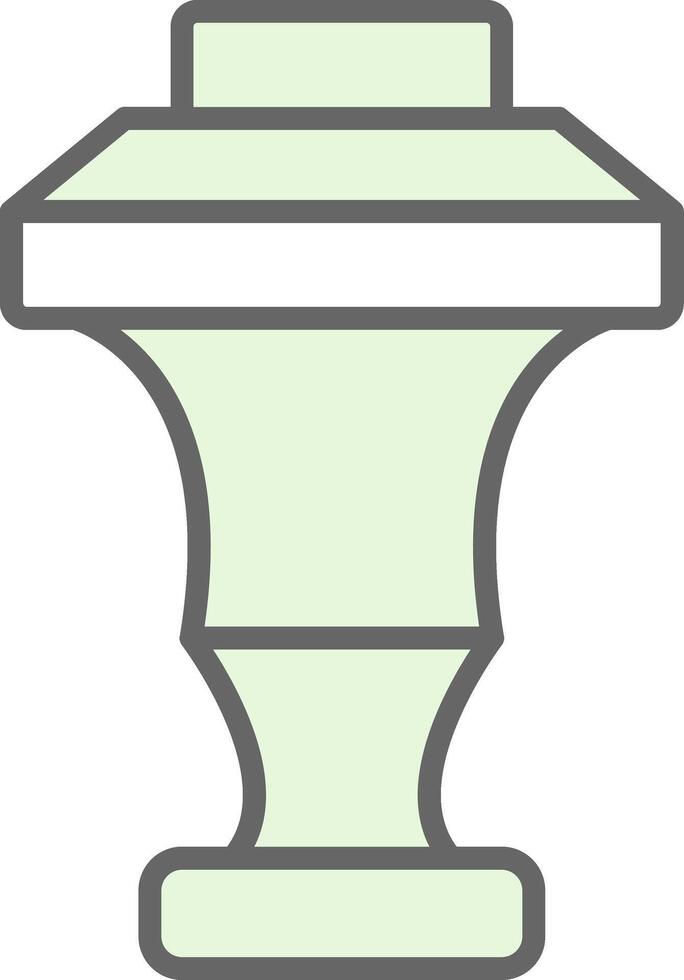 Curtain Top Fillay Icon Design vector