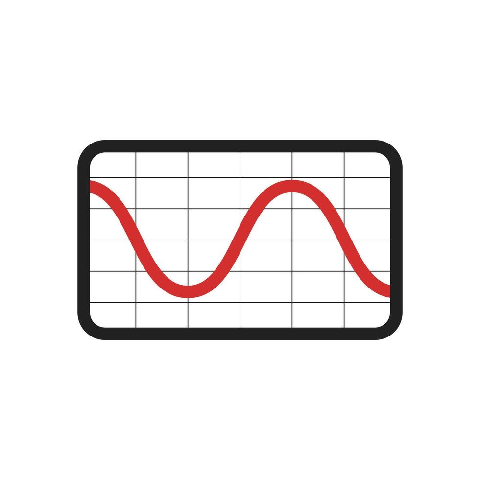 Graph flat illustration. Chart bar arrow icon. vector