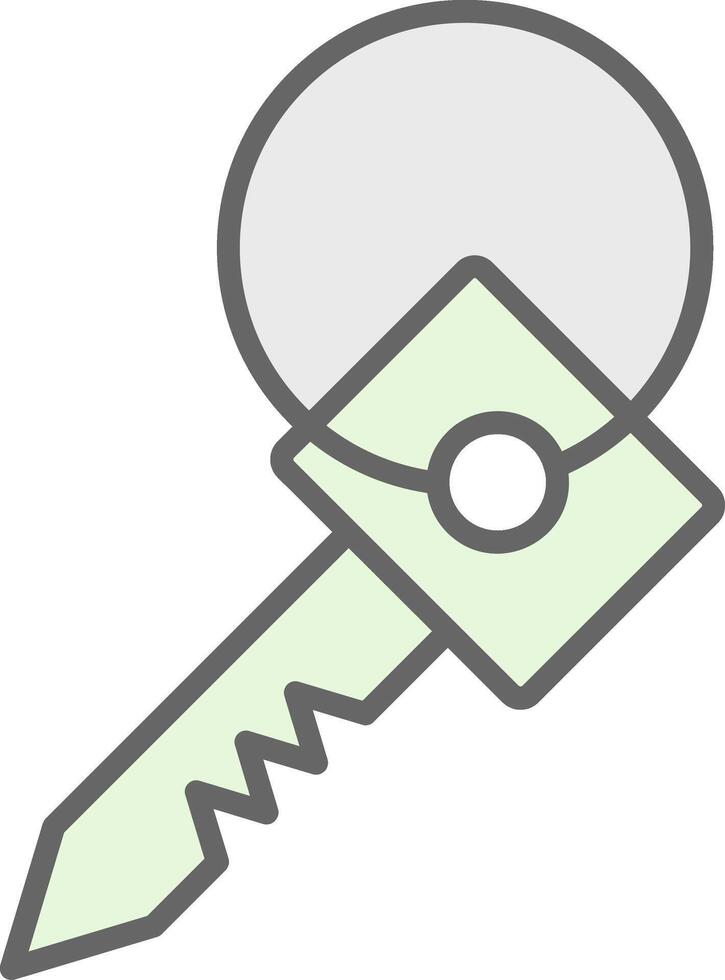 Key Fillay Icon Design vector