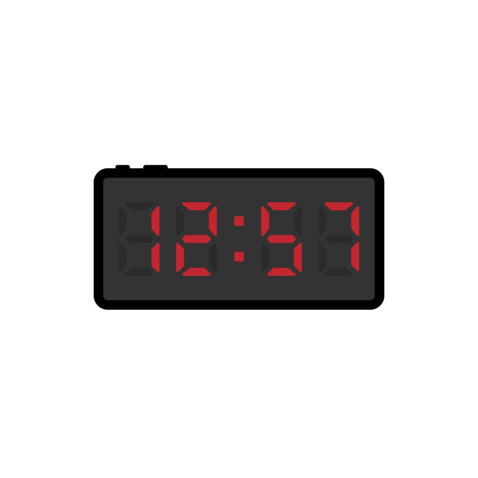 office clock flat illustration. Watch graphic design. Device icon. vector