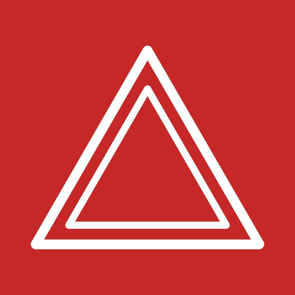 Triangle carefully in flat style for site design. danger icon concept. vector