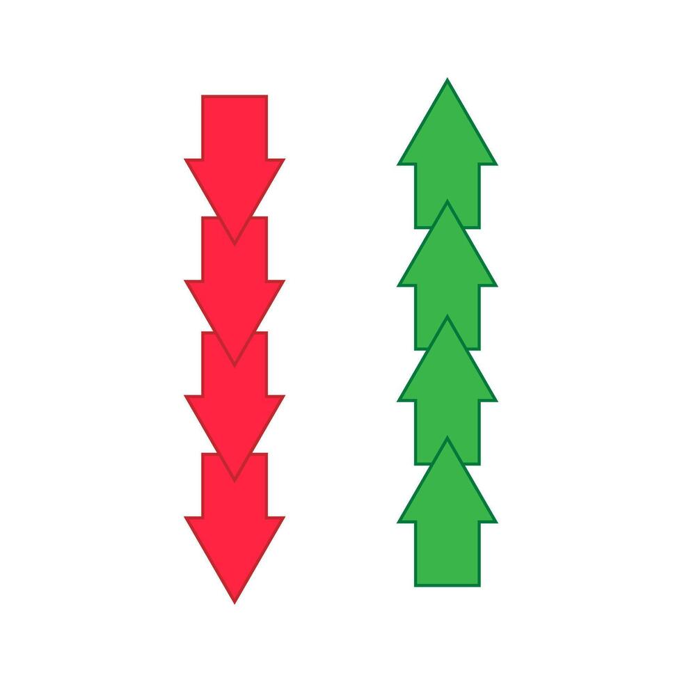 Abstract button with green arrow forward. Set arrow icon. illustration. vector