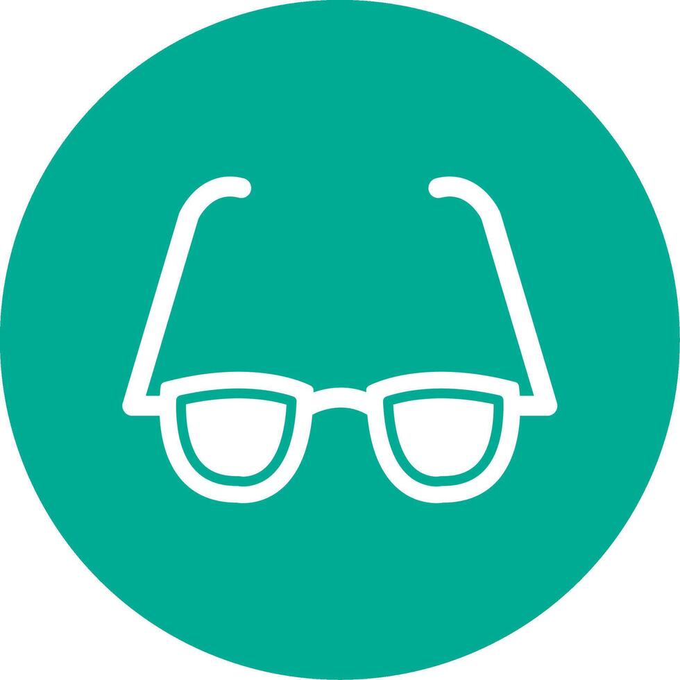 Glasses Multi Color Circle Icon vector