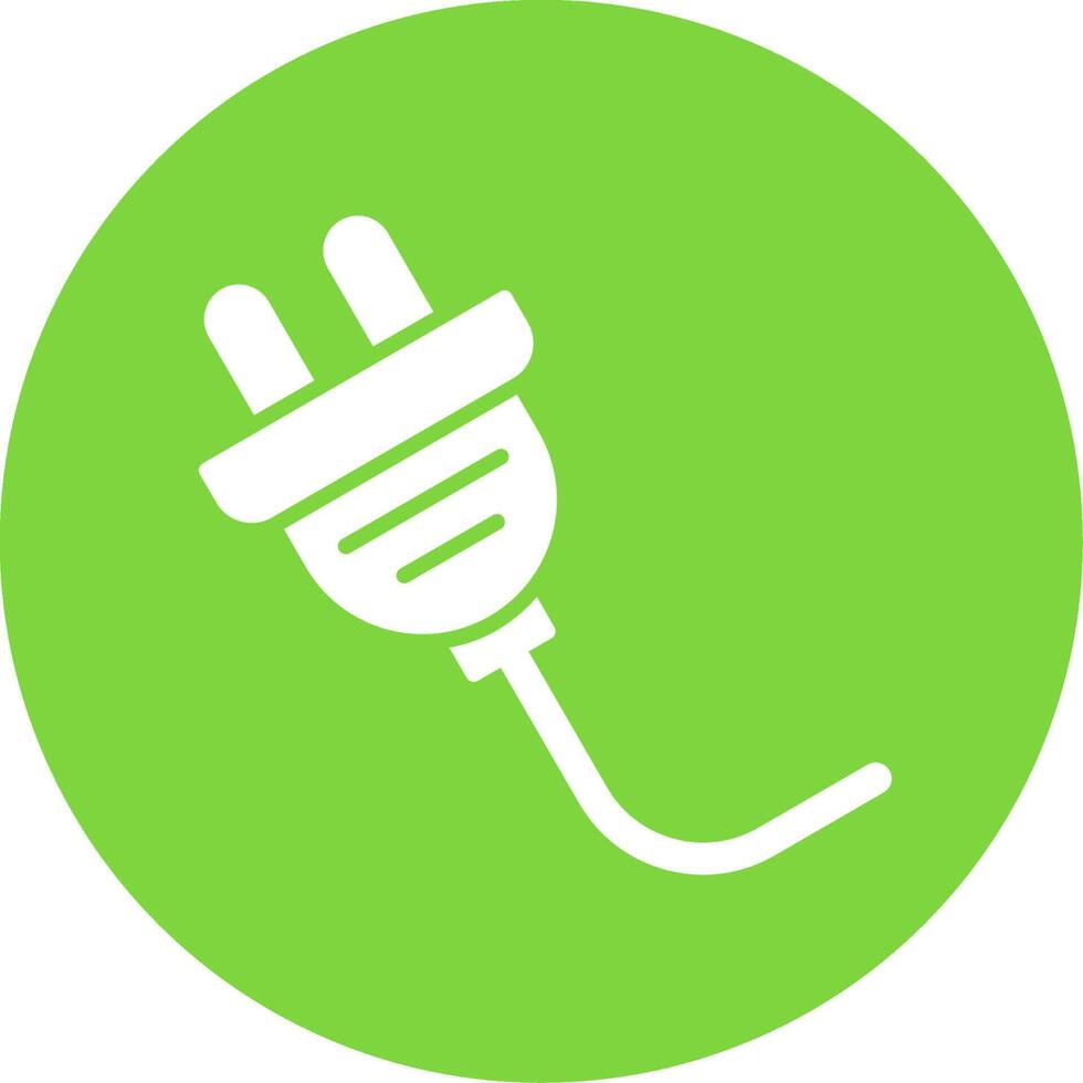 Plug Multi Color Circle Icon vector