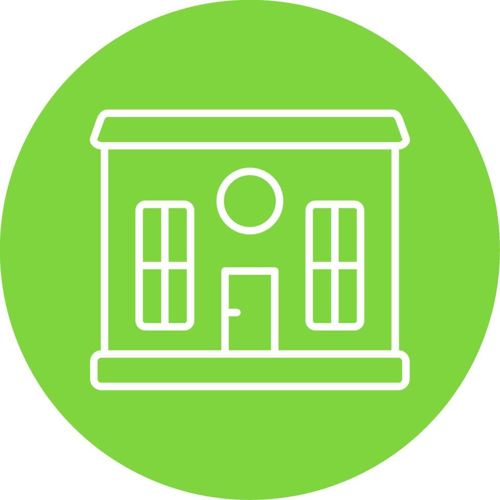 House Multi Color Circle Icon vector