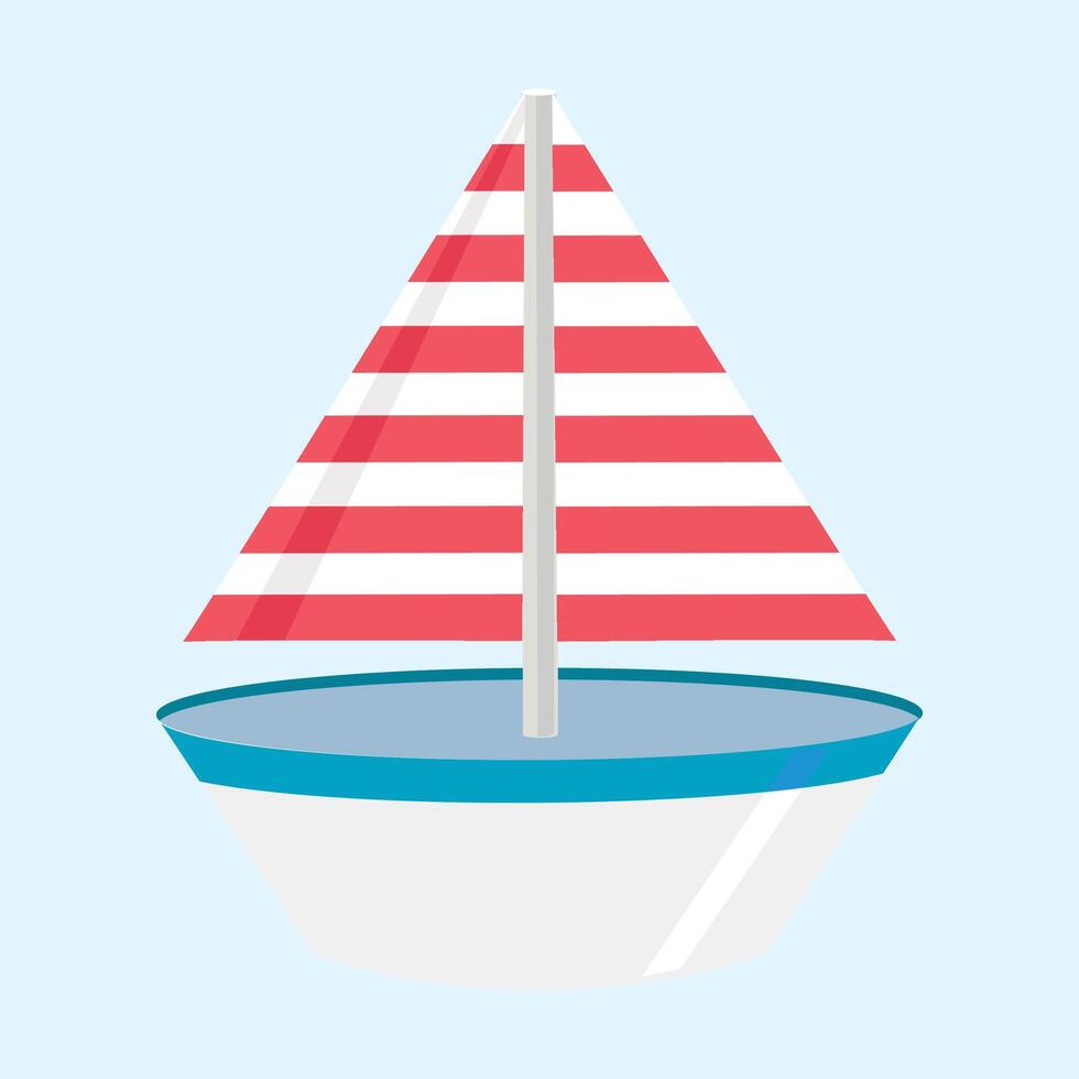 boat icon isolated on blue background vector