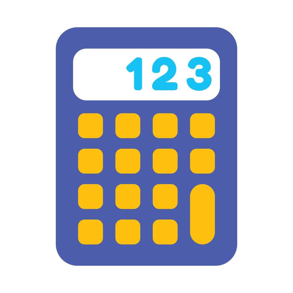 financial calculator icon white background vector