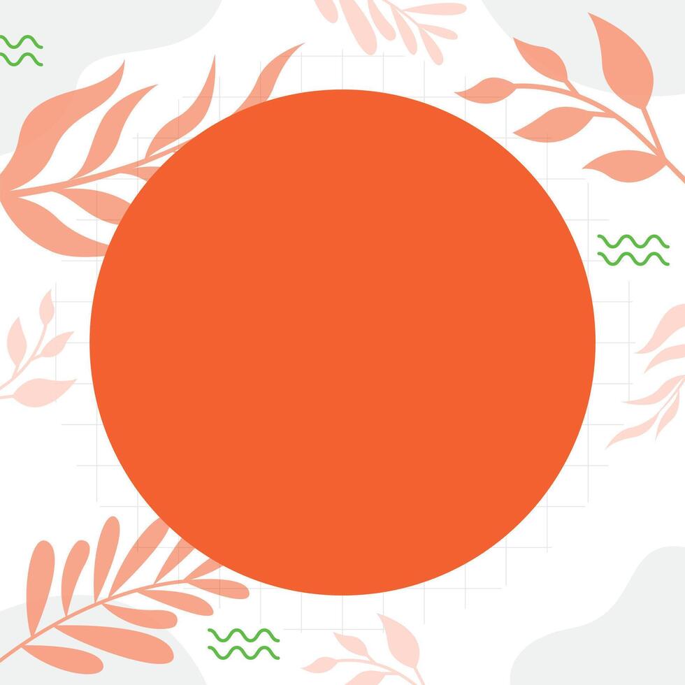 frame decorated with colorful flowers and foliage arranged harmoniously empty poster border vector