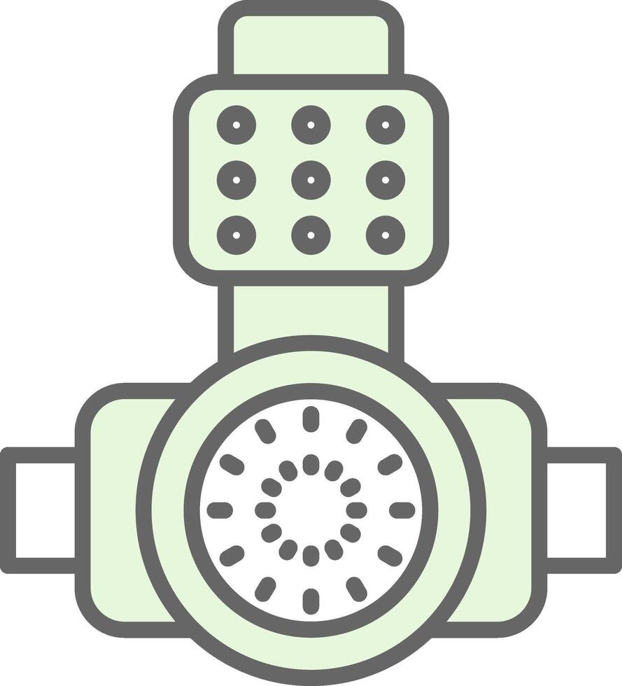 Head Light Fillay Icon Design vector