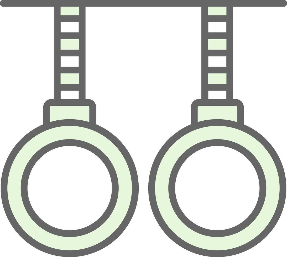Gymnastics Fillay Icon Design vector