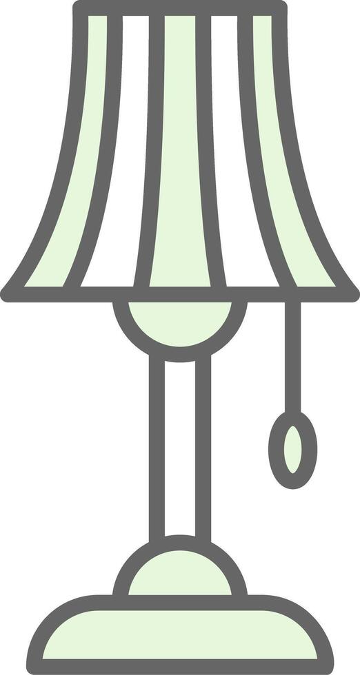 Lamp Fillay Icon Design vector