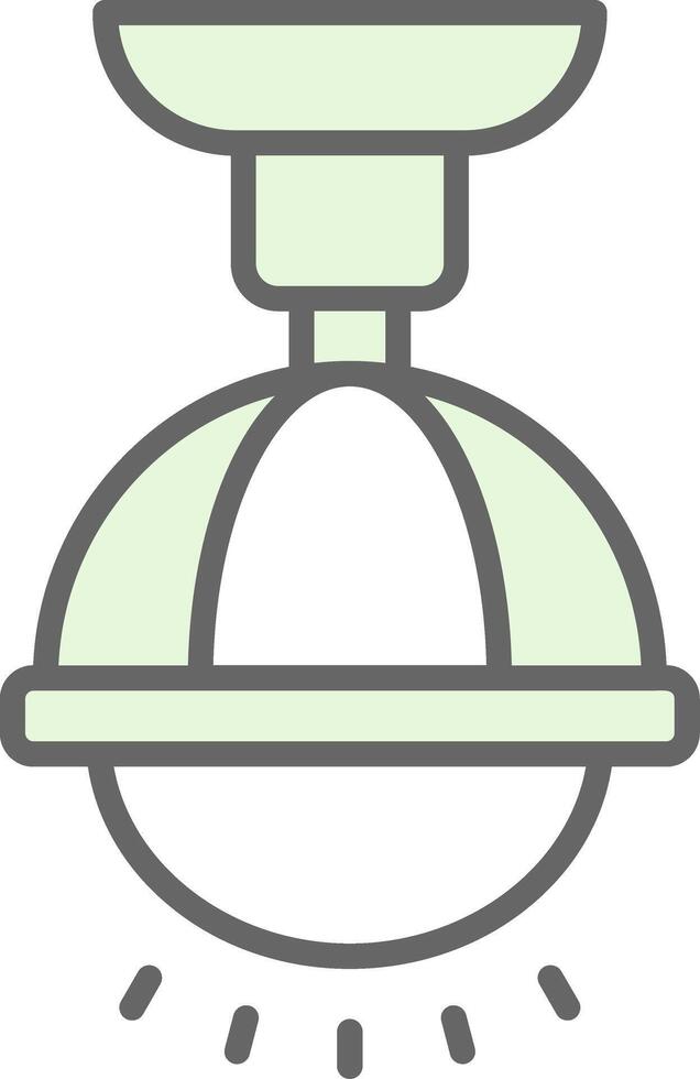 Lamp Fillay Icon Design vector