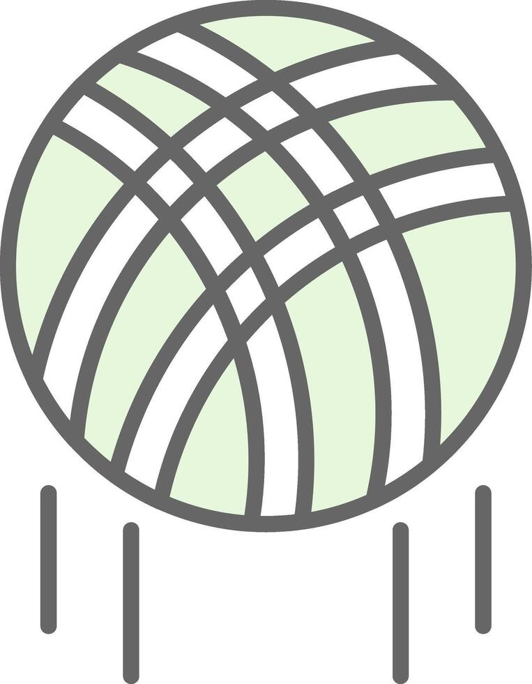 Volleyball Fillay Icon Design vector