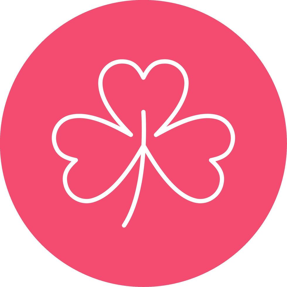 Clover Multi Color Circle Icon vector