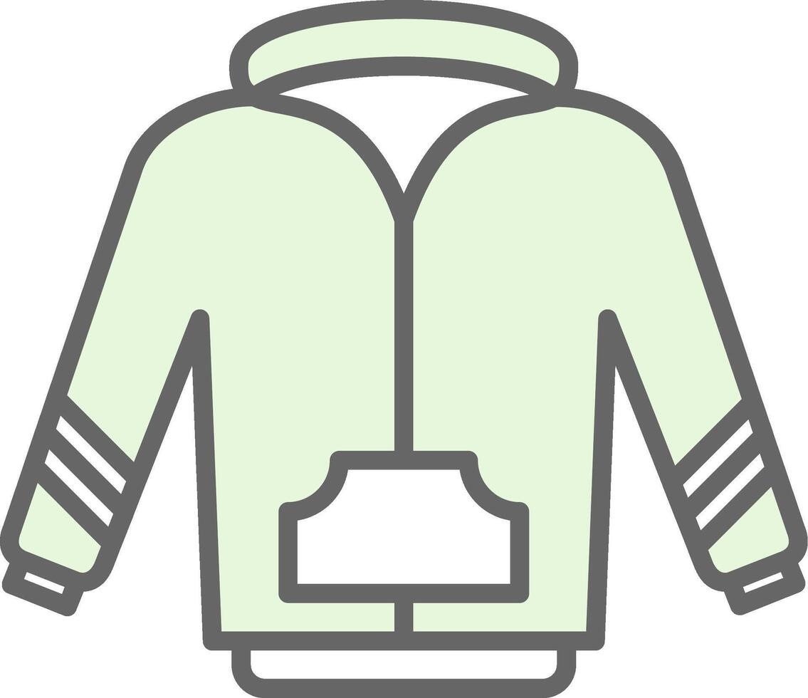 Hoodie Fillay Icon Design vector