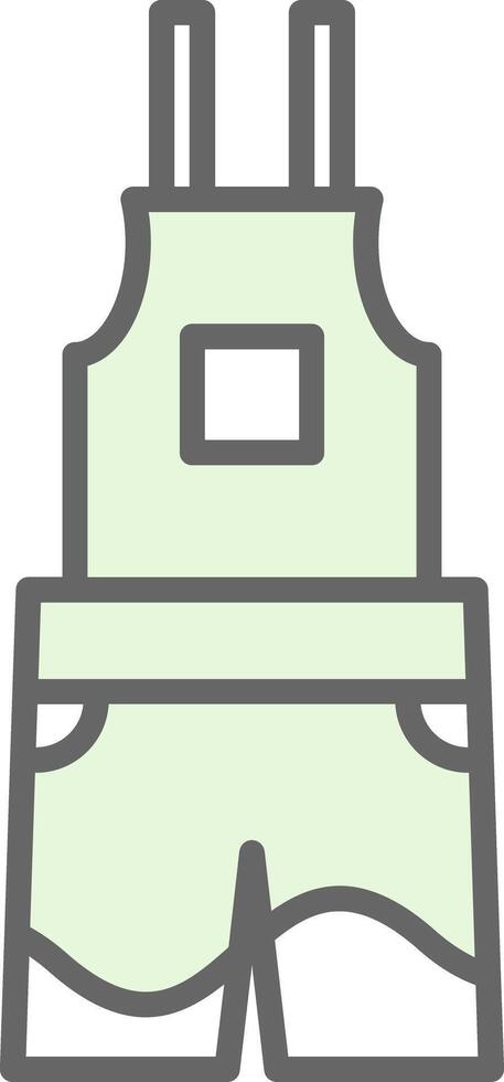 Dungarees Fillay Icon Design vector