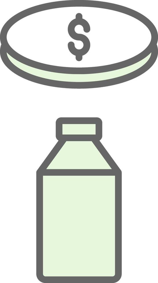 Coin Collecting Fillay Icon Design vector