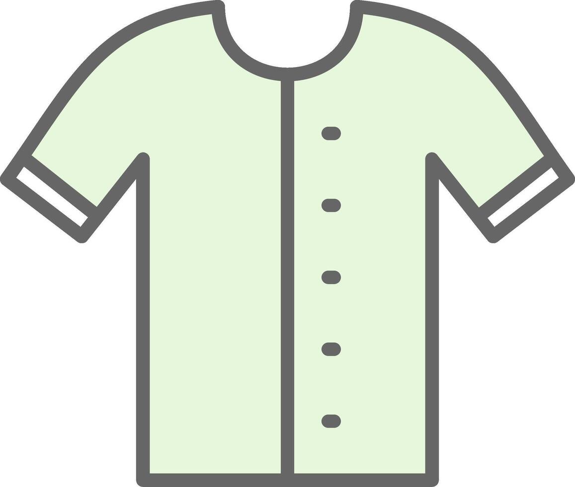 camisa relleno icono diseño vector