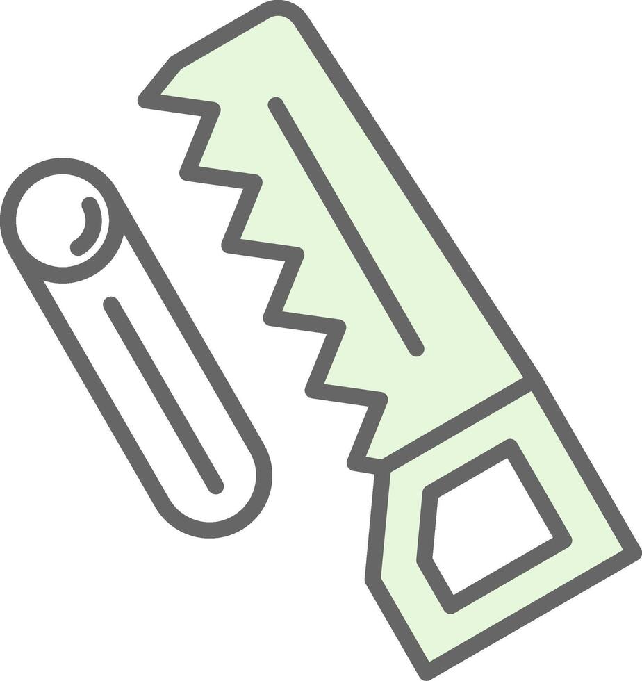 Woodworking Fillay Icon Design vector