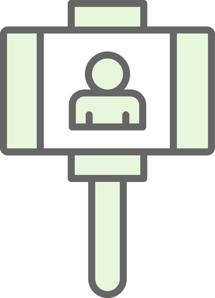 Vlogger Fillay Icon Design vector
