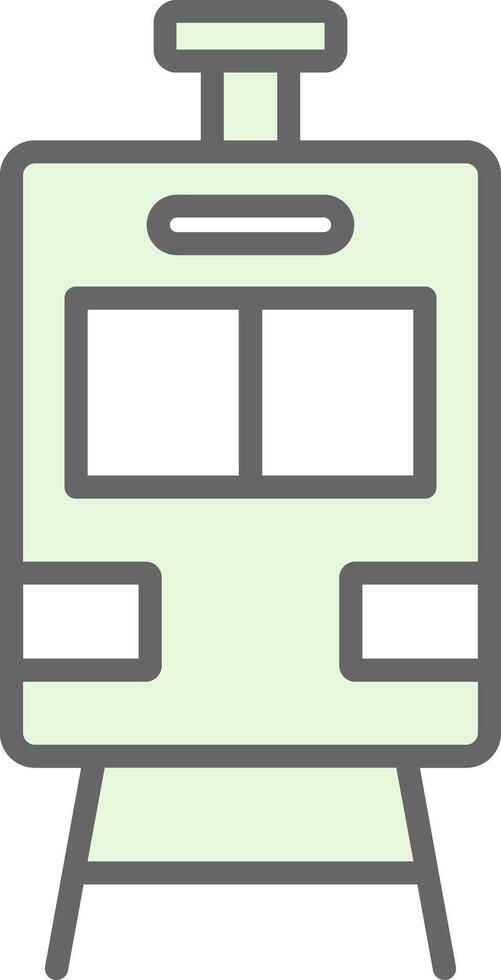 Train Fillay Icon Design vector